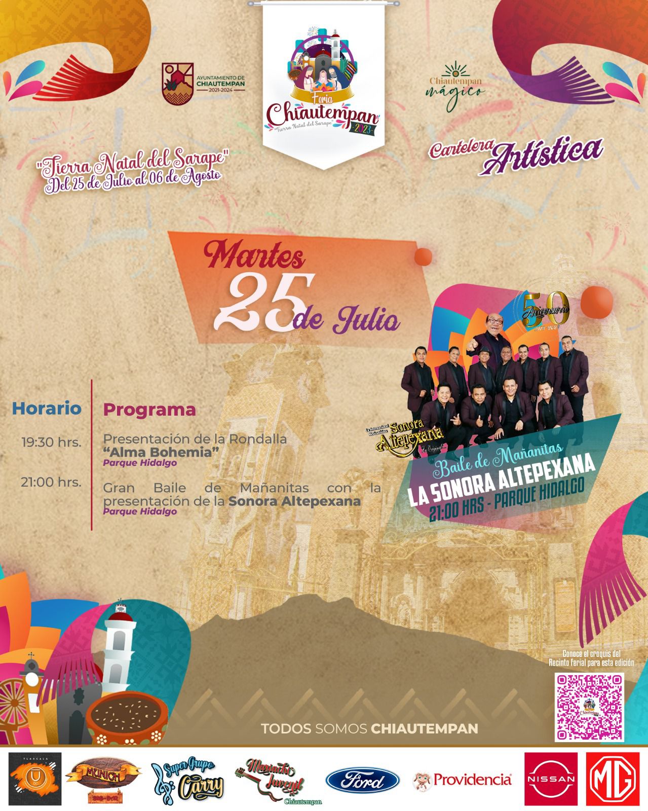 Inician festividades en honor a Señora Santa Ana en Chiautempan